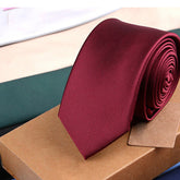 Solid Color Polyester Business Casual Tie For Men
